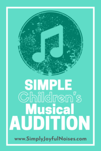 Simply Children's Musical Audition